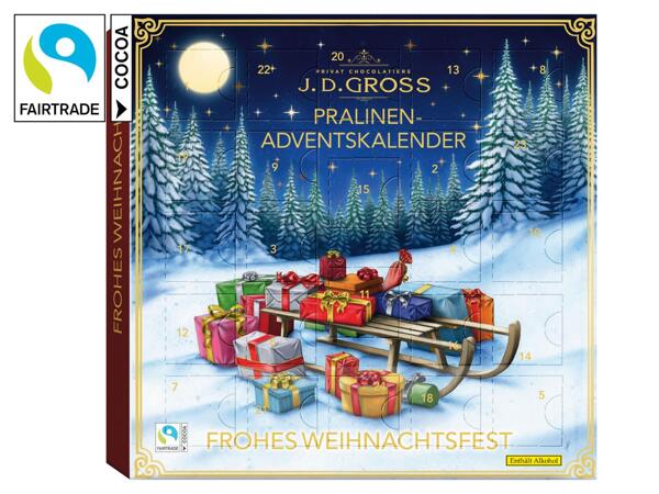 Adventkalender mit Pralinen