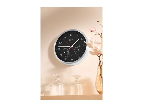 Black Radio-Controlled Wall Clock