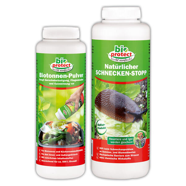 Biotonnen-Pulver / Natürlicher Schnecken-Stopp
