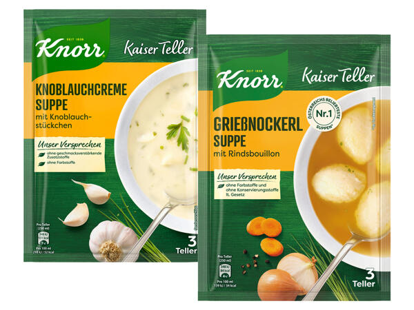 Knorr Kaiser Teller Suppe