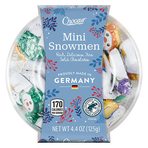 Solid Milk Chocolate Snowmen