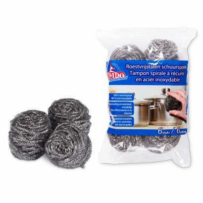 Éponges à récurer, 6 pcs