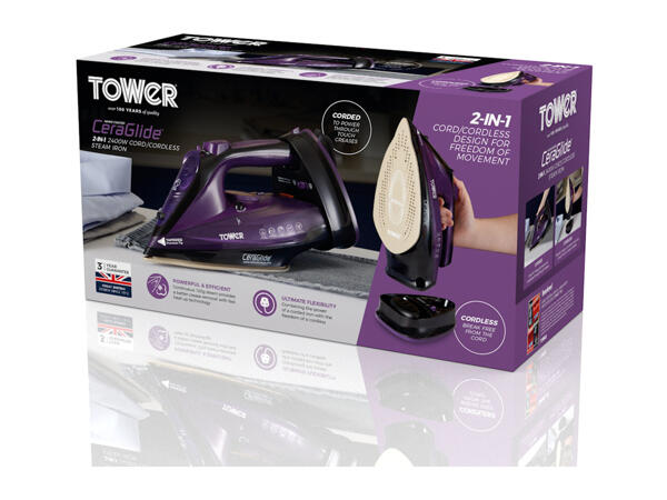 Tower CeraGlide 2400W Cordless Steam Iron