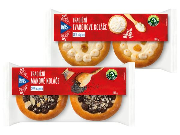 TRADIČNÍ KOLÁČE S MÁKEM/TVAROHEM
