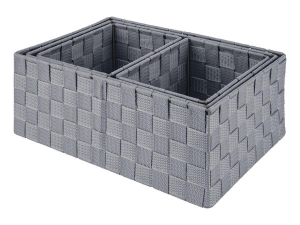 Závěsný regál / Sada úložných košů