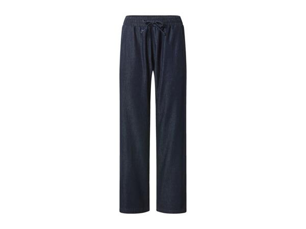 Esmara Ladies' Navy Wide Leg Denim Joggers