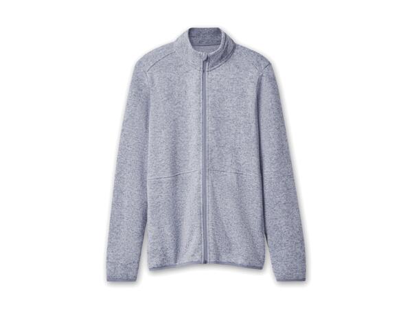 Damen/Herren Strickfleece-Jacke