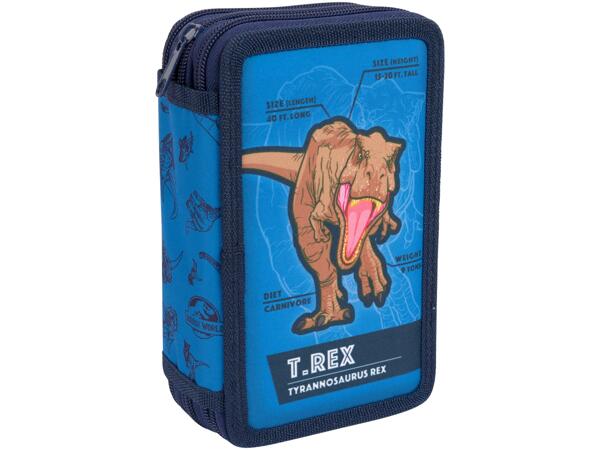 Pencil Case with Three Per pack Zippers "Jurassic World, Frozen, Spiderman, Lilo & Stitch"