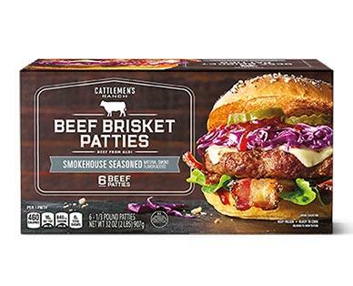 Cattlemen's Ranch 
 Sea Salt & Pepper or Smokehouse Beef Brisket Patties