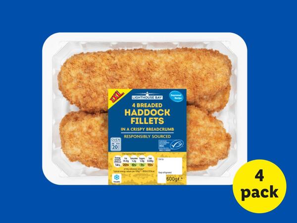 Lighthouse Bay 4 Breaded Haddock Fillets