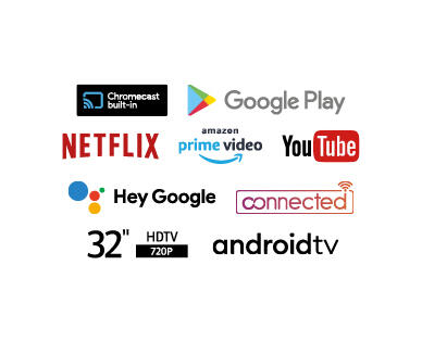 32" HD Smart TV with Android