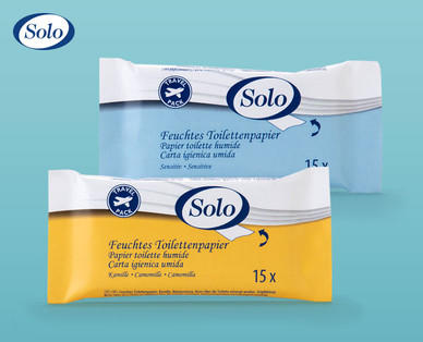 SOLO Feuchtes Reisetoilettenpapier