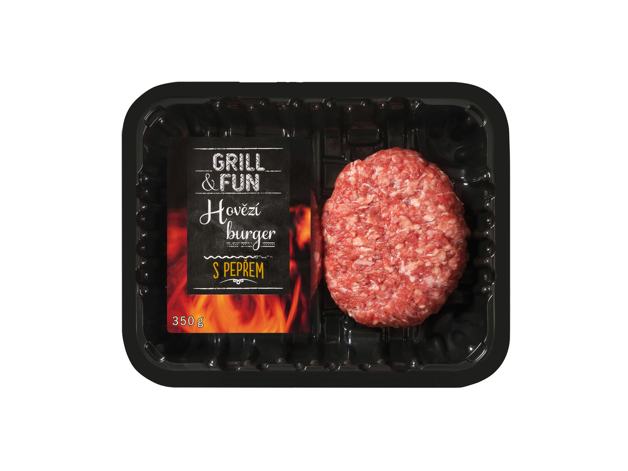 HOVĚZÍ BURGER S PEPŘEM