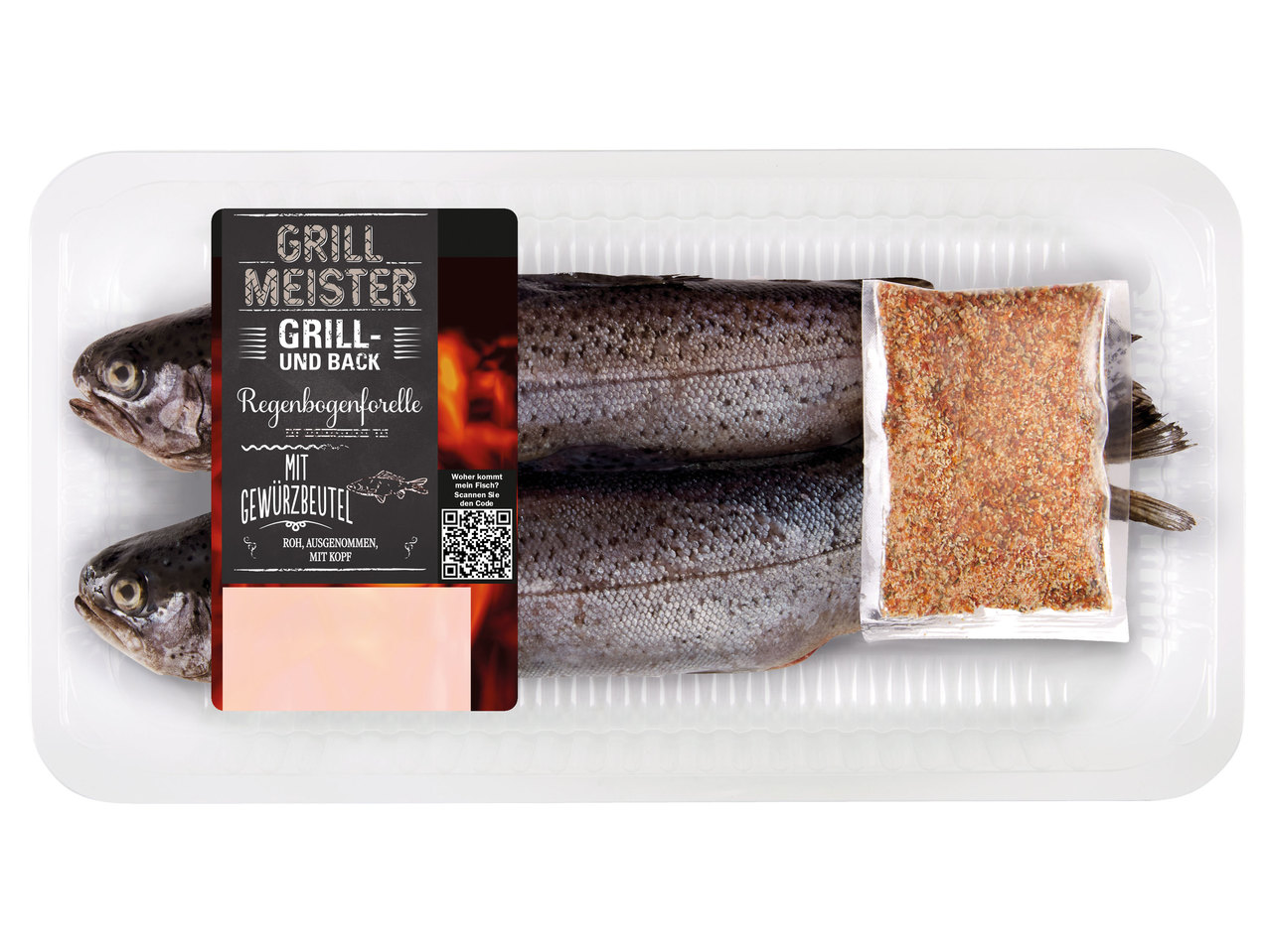 GRILLMEISTER Grill- und Back- Regenbogenforelle 600 g