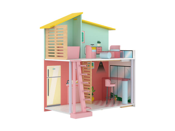 Maison de poupée Fashion Doll, 8 pièces