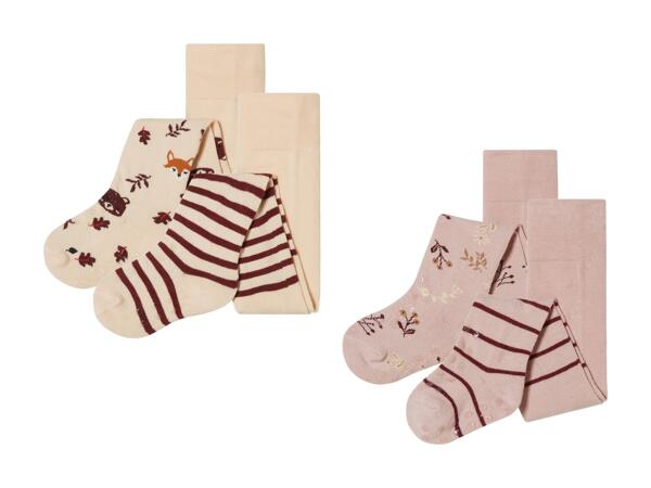 Collants pour ramper pour bébé, 2 pièces