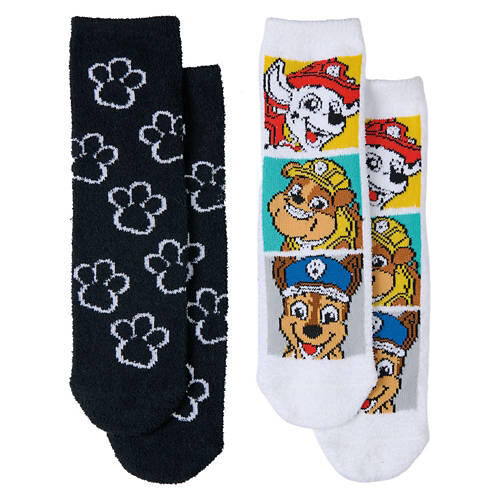 2 Pack Children's Cozy Slipper Socks - Paw Patrol, 10-4