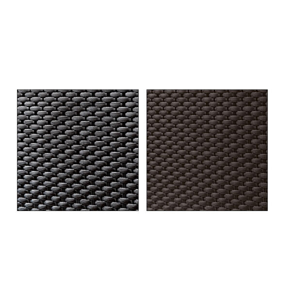Blumentopf in Rattan-Optik