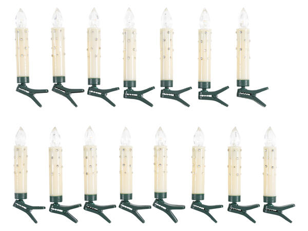 Kabellose LED-Christbaumkerzen, 15 Stück