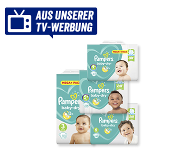 PAMPERS(R) Baby Dry Windeln, Mega Pack