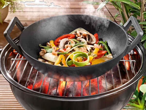 Grillmeister(R) Gusseisen-Grill-Wok