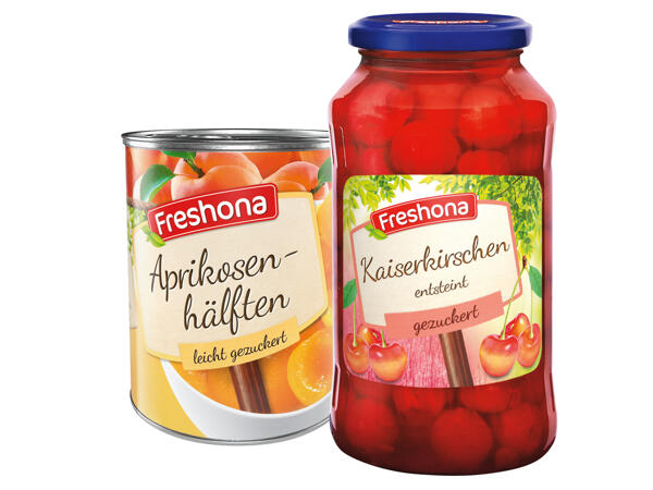 Marillenhälften oder Kaiserkirschen