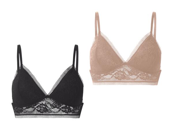 Brassière sans armatures avec dentelle