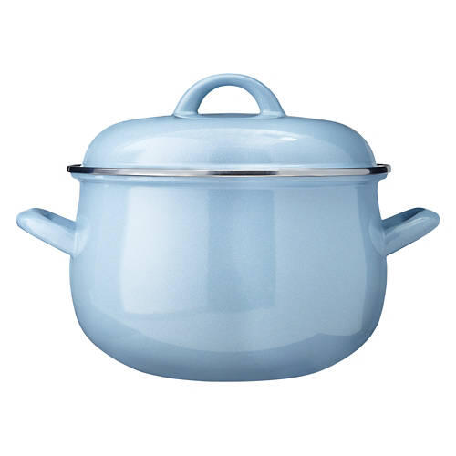 4 Qt. Porcelain Enamel Casserole, Blue