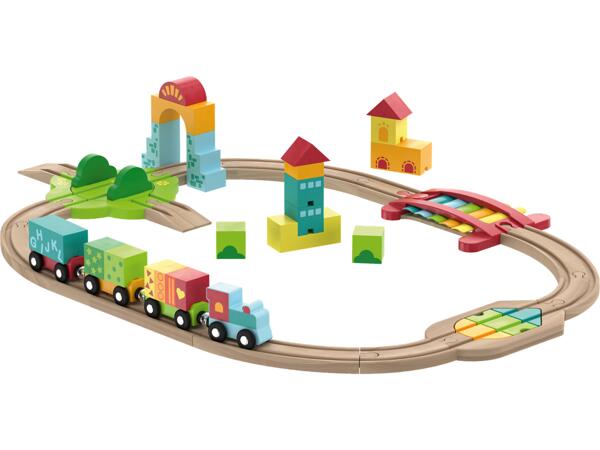 Playtive(R) DŘEVĚNÁ ŽELEZNICE MONTESSORI / PODVODNÍ SVĚT