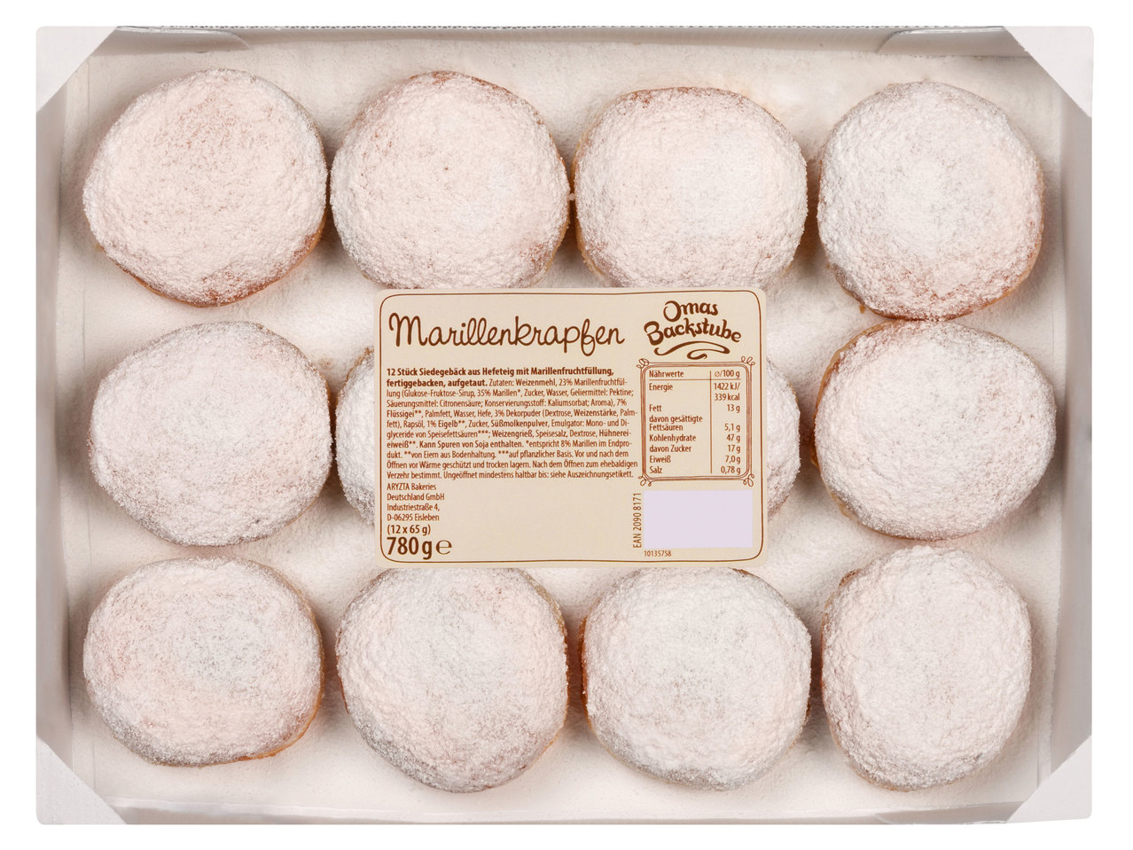 OMAS BACKSTUBE Marillenkrapfen, 12er