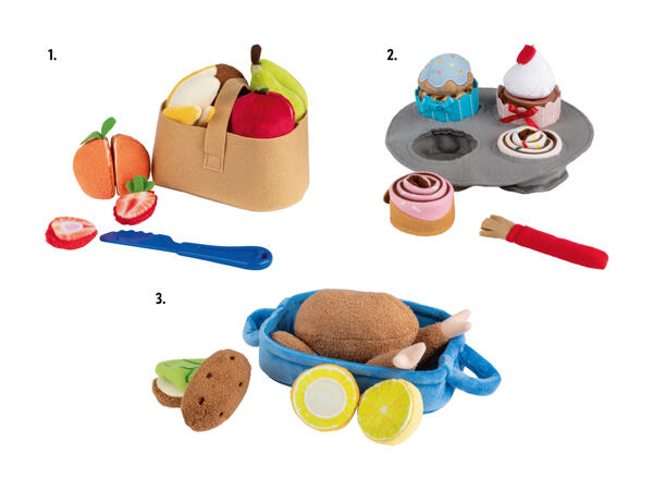 Produits alimentaires en peluche