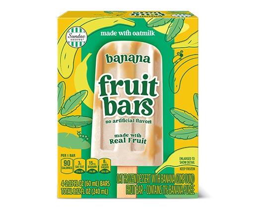 Sundae Shoppe Banana or Blueberry Oat Milk Fruit Bars