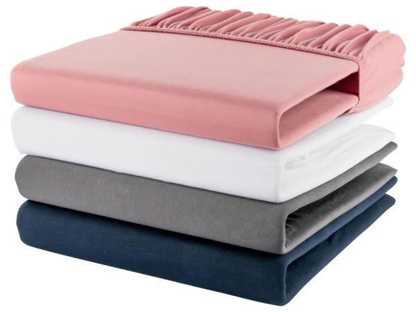 Jersey Fitted Sheet Double