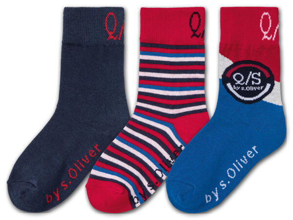 QS by s.Oliver Kleinkinder Socken, 3 Paar