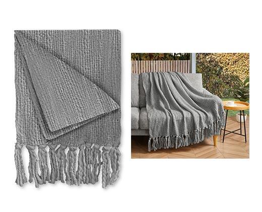 Huntington Home Knit Tassel Throw