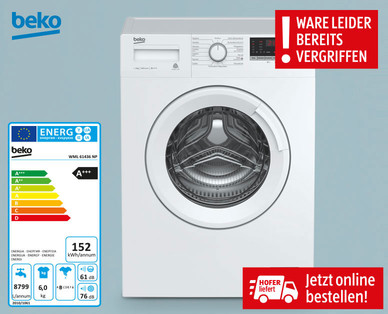 BEKO Waschmaschine „Slim"