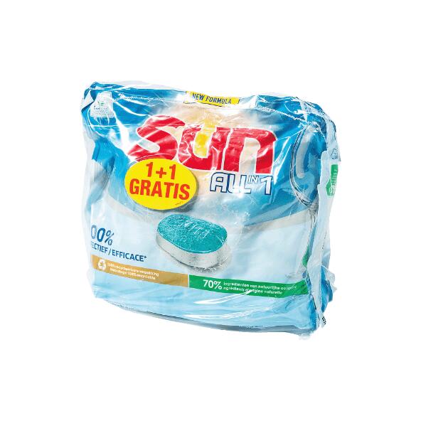 SUN(R) 				Vaatwastabletten all-in-one, 2-pack
