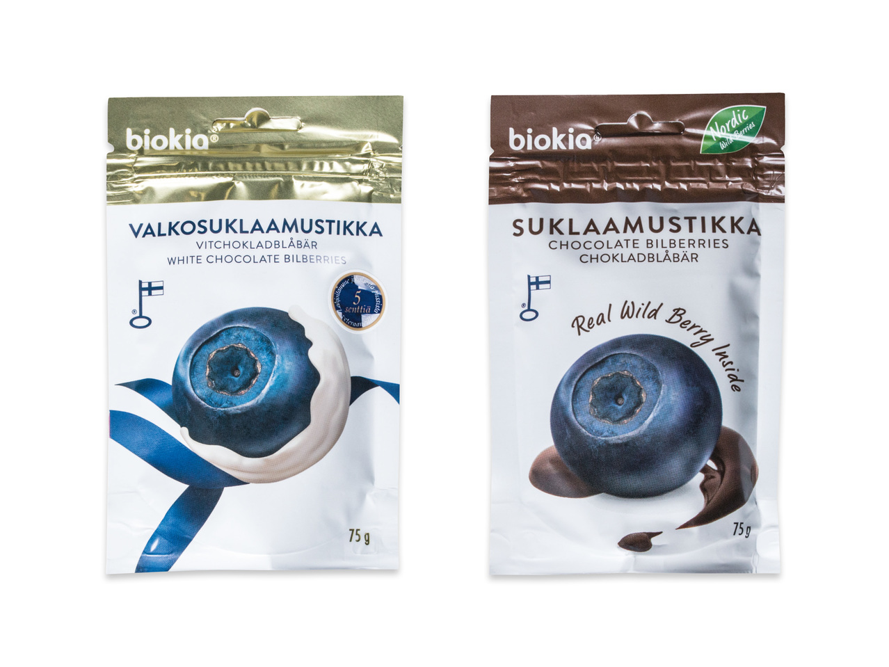 Blåbär med choklad