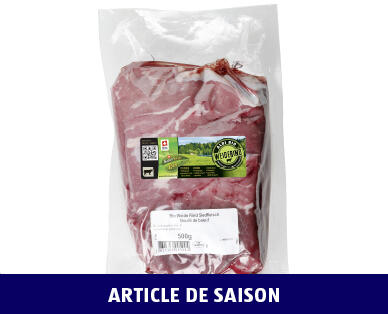 NATURE SUISSE BIO 
 BOUILLI DE BŒUF MAIGRE DE PÂTURAGE BIO ALDI