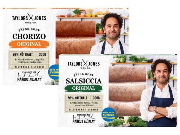Taylors Jones färsk chorizo/salsiccia