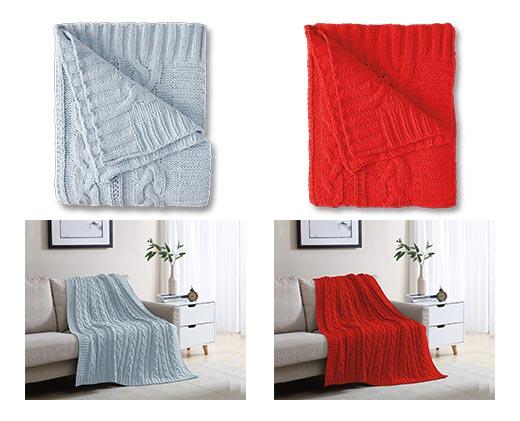 Huntington Home Cable Knit Throw