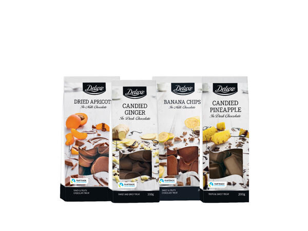 Chokladdoppad frukt