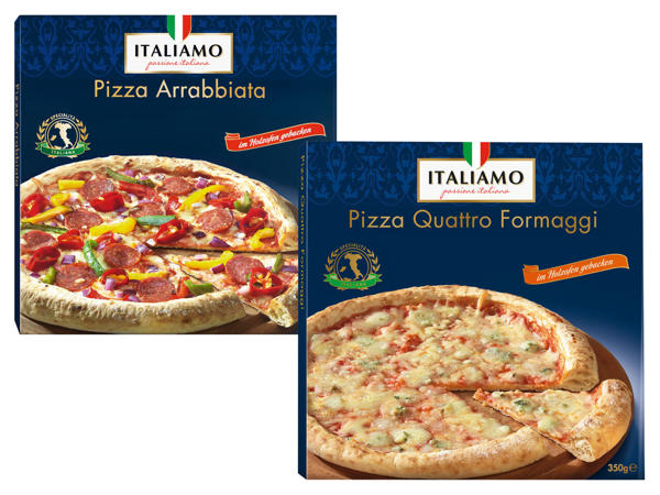 ITALIAMO Pizza Arrabbiata oder Quattro Formaggi