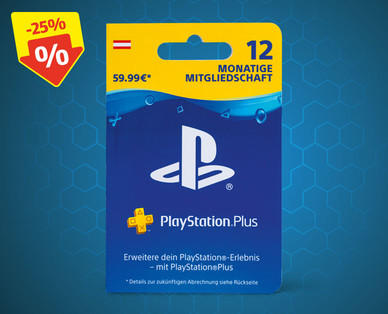 Geschenkkarte für Playstation Plus 12 Monate