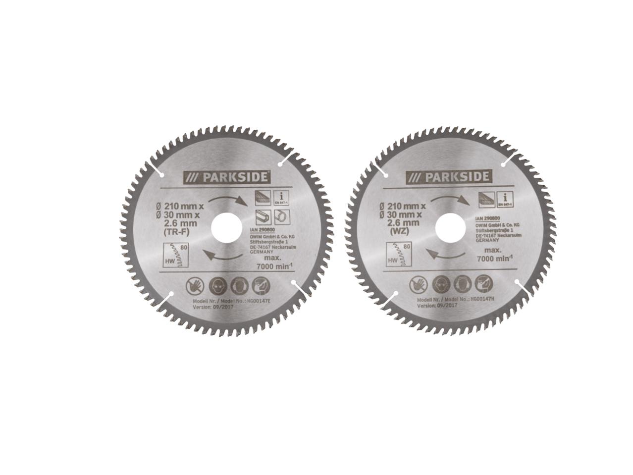 PARKSIDE(R) 210mm Circular Saw Blade