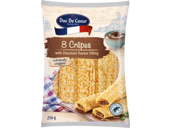 Crêpes with Chocolate Filling