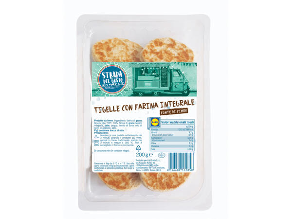 "Tigelle" with Wholemeal Flour