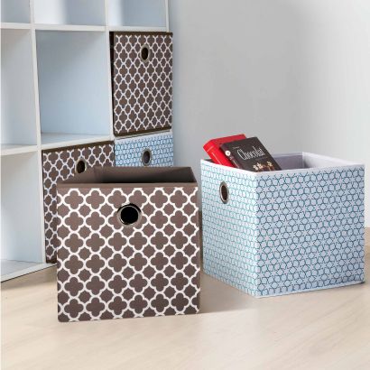 Boîtes de rangement pour meuble-cloison, 2 pcs