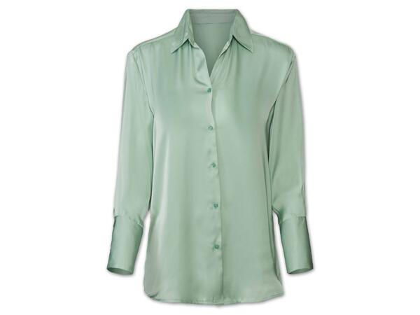 Damen Satin-Bluse