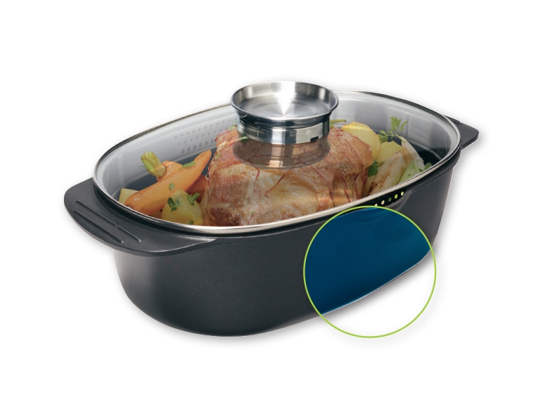 Ernesto(R) 5.3L Cast Aluminium Roasting Dish with Aromatic Glass Lid